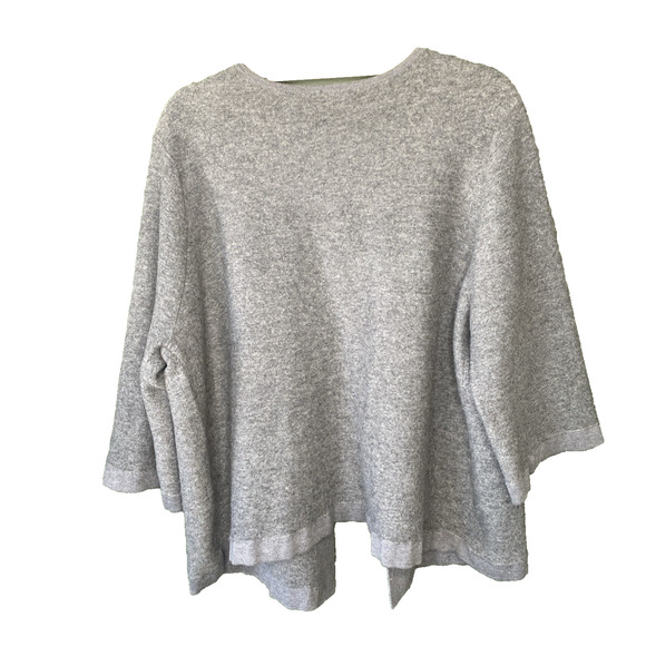Chico's Cardigan Womens Size 4 ( US XXL) Gray Stretch Knit Sweater Career Office - Picture 2 of 11